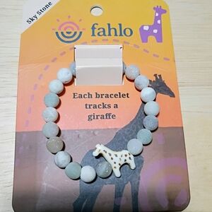 Tracking Giraffe Beaded Bracelet with Giraffe Charm Giraffe Tracking